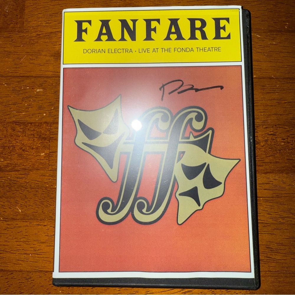 Dorian Electra official merch fanfare live at the Fonda signed dvd autographed